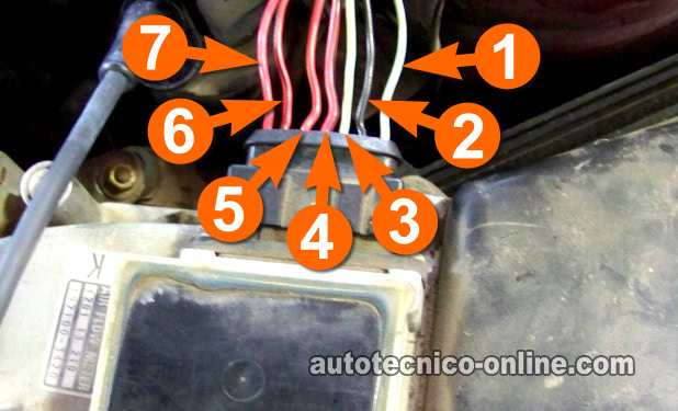 Descripciones De Los Circuitos Del Sensor VAF. Prueba Del Sensor MAF (1988, 1989, 1990, 1991, 1992 2.2L Mazda 626) Descripciones De Los Circuitos Del Sensor VAF. Prueba Del Sensor MAF (1988, 1989, 1990, 1991, 1992 2.2L Mazda 626)