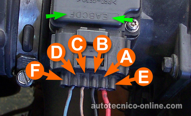 Parte 2 -Cómo Probar el Sensor de Flujo de Aire (Sensor ... 1990 gmc wiring schematics 