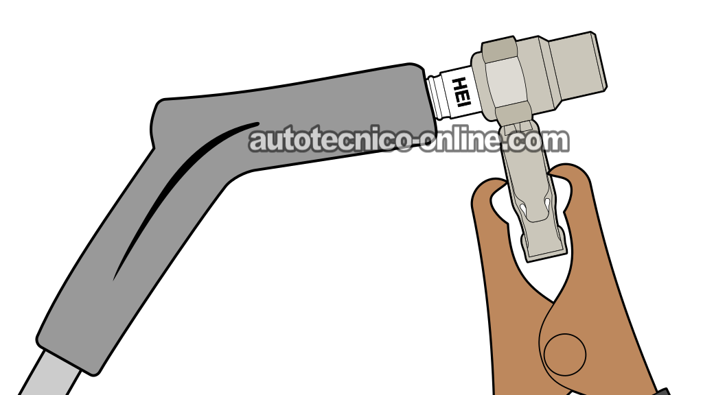 Verificando La Presencia De Chispa En Los Cables De Bujía. Pruebas Esenciales Del Sistema De Encendido (1990, 1991, 1992, 1993, 1994, 1995 3.0L V6 Ford Taurus, Mercury Sable)
