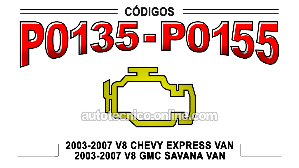 Cómo Diagnosticar Los Códigos P0135 y P0155 (2003, 2004, 2005, 2006, 2007 Chevrolet Express, GMC Savana)