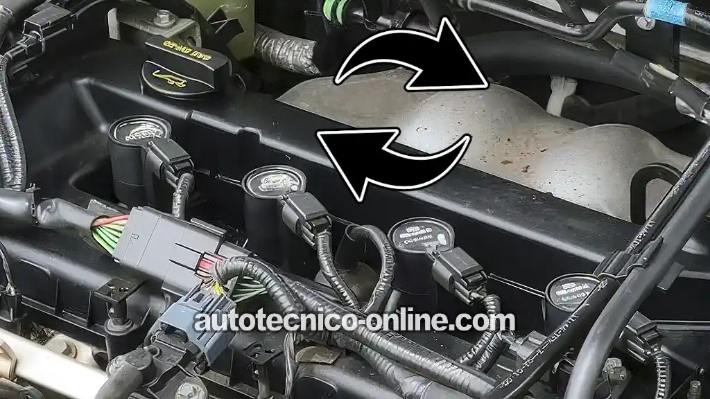 Intercambiando La Bobina COP Que No Dispara Chispa. Cómo Probar Las Bobinas De Encendido (2005, 2006, 2007, 2008, 2009, 2010 2.0L Ford Focus)