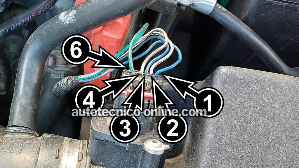 Descripción De Los Circuitos Del Sensor MAF. Cómo Probar El Sensor MAF Con Multímetro (2011, 2012, 2013 1.6L Ford Fiesta)