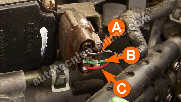 Parte 1 -Cómo Probar el Sensor MAF (2.4L Nissan Frontier ... automotive wire connector wiring harness 