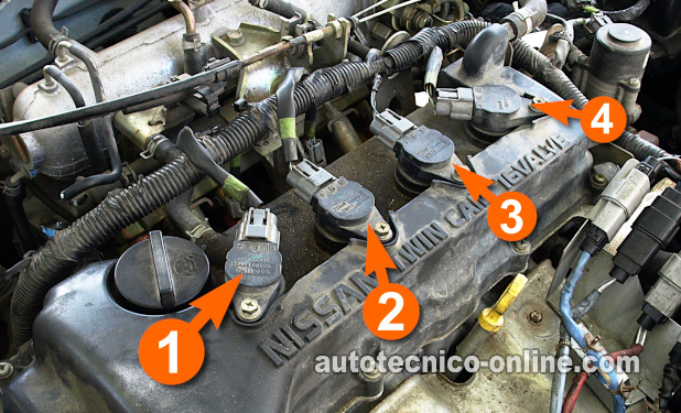 Verificando Si Existen Códigos De Falla En Cilindro. Cómo Probar Las Bobinas De Encendido (2000, 2001, 2002, 2003, 2004, 2005, 2006 1.8L Nissan Sentra)
