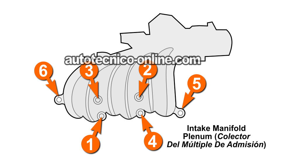 Es Necesario Quitar La Parte Superior Del Múltiple De Admisión. Cómo Probar Los Inyectores De Combustible (2000, 2001, 2002, 2003, 2004, 2005, 2006, 2007 3.0L V6 Ford Taurus, Mercury Sable)