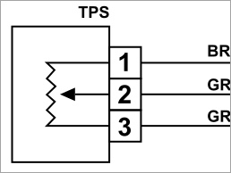 Diagrama Eléctrico Del Sensor TPS -1995-1996 3.0L Ford Ranger Diagrama Eléctrico Del Sensor TPS -1995-1996 3.0L Ford Ranger