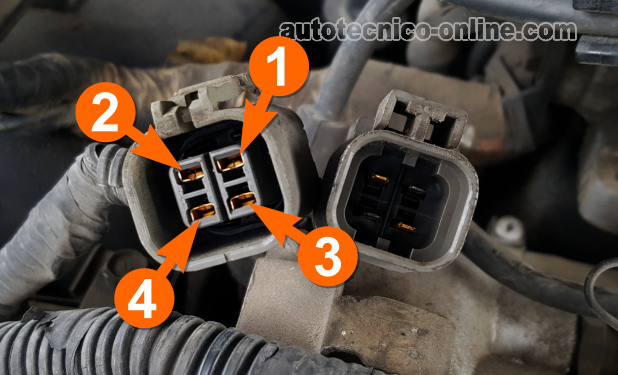 Conector De 4 Cables Del Distribuidor (1990, 1991, 1992, 1993, 1994, 1995 3.OL V6 Nissan Pick Up y Pathfinder).