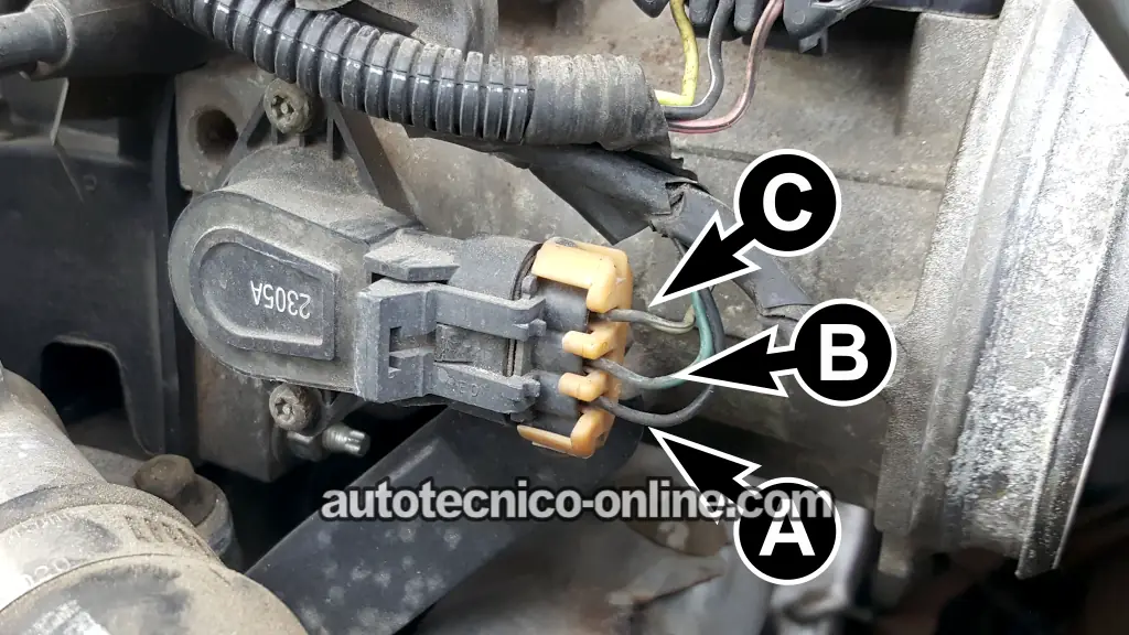 Descripción De Los Circuitos Del Sensor TPS. Cómo Probar El Sensor TPS Con Un Multímetro (1996, 1997, 1998, 1999, 2000, 2001, 2002, 2003, 2004, 2005 3.8L V6 Buick LeSabre)