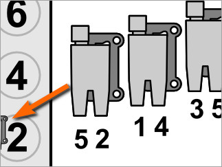 Diagrama Del Orden De Encendido (1997-2004 3.0L V6 Mitsubishi Montero) Diagrama Del Orden De Encendido (1997-2004 3.0L V6 Mitsubishi Montero)